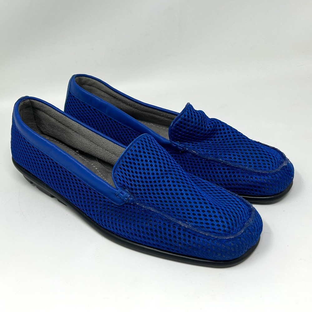 AEROSOLES WEB BROWSER blue Slip On Mesh Loafers Comfort Shoes Womens 8 M